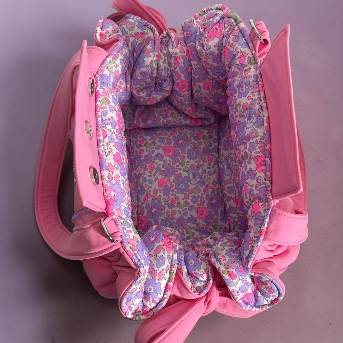 Sac de transport pour chien Stella été rose - Liberty - Édition limitée à 3 exemplaires