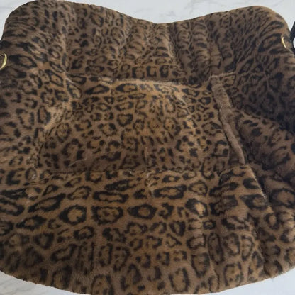 Sac de transport pour chien Stella en velours chocolat