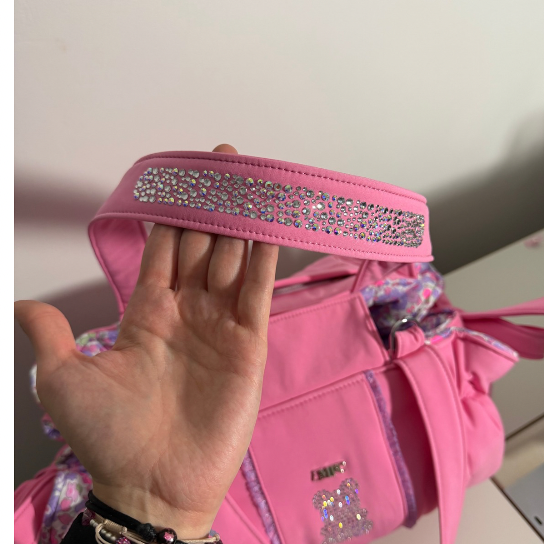 Sac de transport pour chien Stella été rose - Liberty - Édition limitée à 3 exemplaires