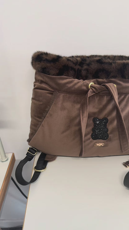 Sac de transport pour chien ventral personnalisé